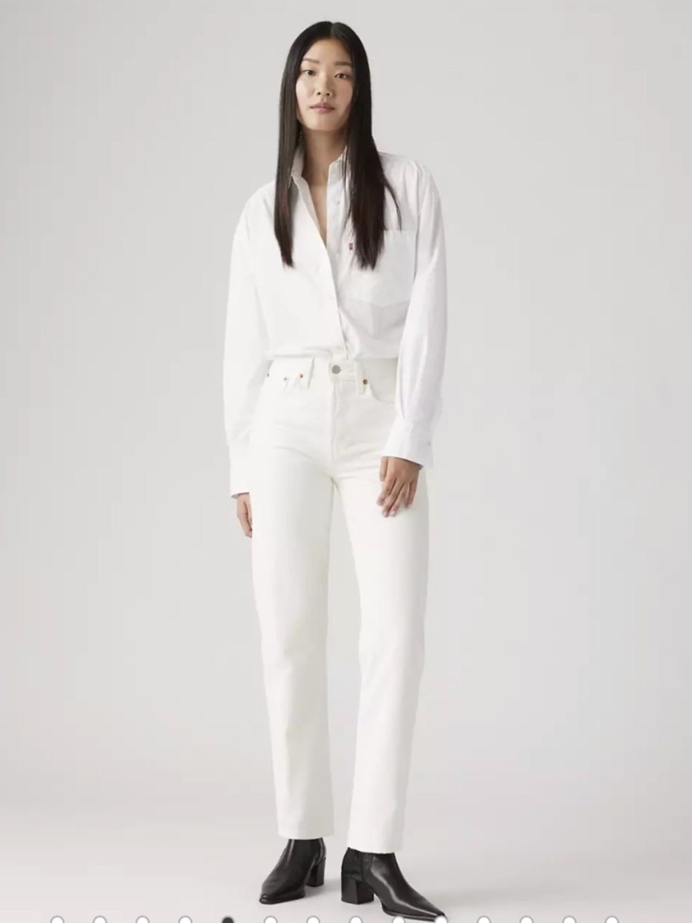 Levi's Wedgie Straight Ankle Jean in In the Clouds